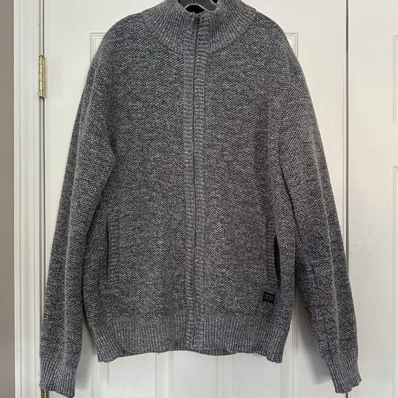 Buffalo David Bitton Other - Buffalo David Bitton Gray Men's Full-Zip Knit with Sherpa Lining Size XXL